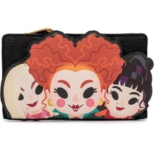 ❤️🖤NWT- Loungefly Disney Hocus Pocus Sanderson Sisters Flap Wallet❤️🖤
